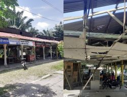 Lapak Soto Sei Bejangkar, Kondisi Rusak Berat Tak Kunjung Terjamah Pemerintah