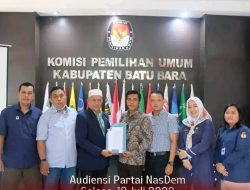 Ketua NasDem Batu Bara Darwis Audensi Dengan KPU