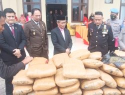Polres Padang Lawas Amankan 80 Bal Ganja Tak Bertuan