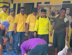 Sambut Idul Adha, DPD II Partai Golkar Batu Bara Sembelih 2 Ekor Hewan Qurban