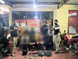 Polsek Binjai Timur Amankan 11 Anggota Genk Motor Bawa Sajam