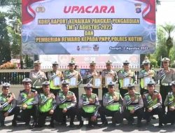 Ungkap Kasus Narkoba, 6 Personil Satlantas Polres Kotawaringin Terima Reward