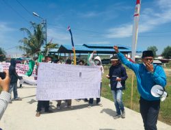 PPN-SU Dan IPNU Kabupaten Batubara Demo Di Halaman Kantor Polairud
