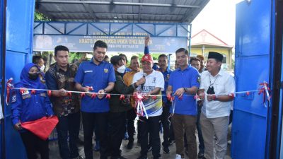 Bupati Ir H Zahir MAP Bersama Ketua El Adrian Shah Resmikan Kantor DPD KNPI Batu Bara