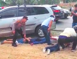 Dramatis, 4 Komplotan Terduga Perampok Antar Provinsi Diringkus di Jalinsum Rel KA Lima Puluh
