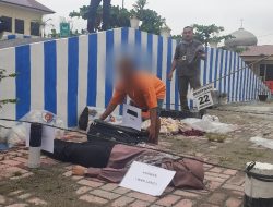 Polres Batu Bara Gelar Rekonstruksi Pembunuhan dan Curat,  Terungkap Korban Pergoki Tersangka Yang Masuk Lewat Plafon Rumah