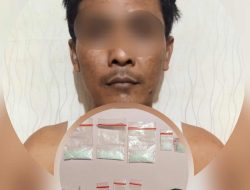 Lagi Asyik Dirumahnya, Tim Gabungan Polres Batu Bara Ciduk  Pria Terduga Pengedar Sabu