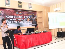 Sepanjang Tahun 2022, Polres Batu Bara Tangani 1.035 Kasus Pidana