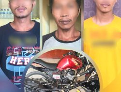 Polsek Medang Deras Ringkus 3 Pria Ini Terkait Pembongkaran Bengkel dan Pencurian Scorpio