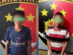 Dua Pencuri Televisi dari Kantor Desa Aras Air Putih Ditangkap Polsek Indrapura