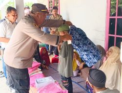 Kapolsek Medang Deras Beri Sembako dan Pakaian di Panti Asuhan Athohiriah Bersaudara