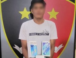 Gelap Mata, Oknum Guru Swasta Ini Nekad Bongkar Toko dan Sikat 3 HP Android di Batu Bara
