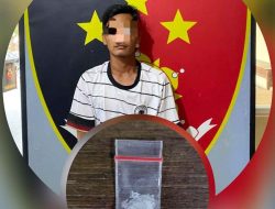 Belum Sempat Nikmati Sabu,  Pria Warga Air Putih Ini Diringkus Polisi