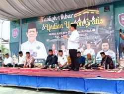 Warga Batu Bara Tumpah Ruah Ikuti Tabliq Akbar KSJ di Acces Road Inalum