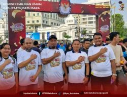 KPU Kabupaten Batu Bara Hadiri Peluncuran Maskot dan Jingle di Medan.