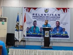 Ketua KNPI Tanjung Balai Lantik Pengurus Kecamatan Secara Estafet.