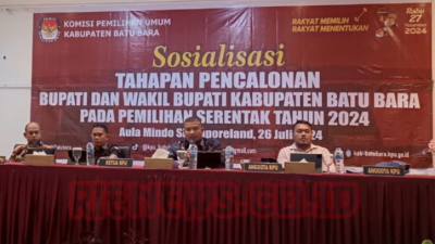 Lakukan Sosialisasi Tahapan Pencalonan Bupati dan Wakil Bupati, KPU Batubara Luncurkan Helpdesk.