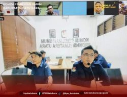 Konsolidasi Mengenai TPS dan DPS, Ketua KPU Batu Bara Libatkan Seluruh Anggota Dalam Rapat Zoom.