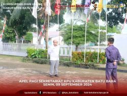 Guna Mengoptimalkan Kinerja, KPU Batu Bara Rutin Gelar Apel Pagi.