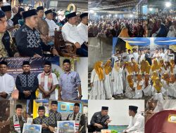 Ribuan Warga Simpang Empat Sambut Ust. Nawawi Al Aksi Dalam Rangka Memperingati Maulid Nabi 1446 H. 