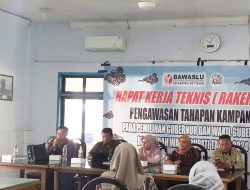 Panwascam Laut Tador Gelar Rakernis Pengawasan Tahapan Kampanye Pilkada 2024 