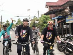 Sapa Warga Melalui Gowes Sepeda Sehat, Bahar – Syafrizal Ucapkan Terimakasih 