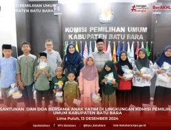 Bentuk Rasa Syukur, KPU Batu Bara Santuni Anak Yatim Piatu Dan Do’a Bersama Usai Pilkada