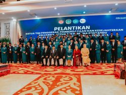 Ketua Tim Penggerak Pemberdayaan Kesejahteraan Keluarga (PKK) Kabupaten Batu Bara resmi dilantik
