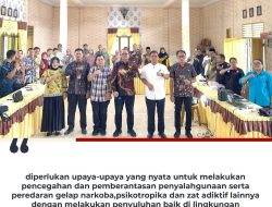 Wakil Wali Kota Tanjungbalai, Muhammad Fadly Abdina membuka sekaligus narasumber dalam pelaksanaan Rapat Koordinasi (Rakor) program pemberdayaan masyarakat anti narkoba