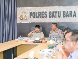 Bupati dan Kapolres Batu Bara Ikuti Vidcon Terkait Penanganan Narkoba, Batu Bara siap Perangi Narkoba!