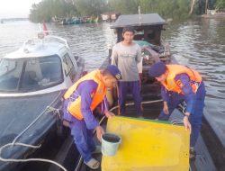 Kapal Tanpa Nama yang Masuk Perairan Tanjungbalai Diperiksa Sat Polairud Polres Tanjungbalai