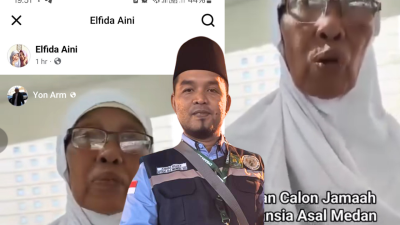 Membantah Viral nya Jamaah Terpisah, Ustad Riski : Itu Tidak Benar, Ibu Hadisah Bersama Kami