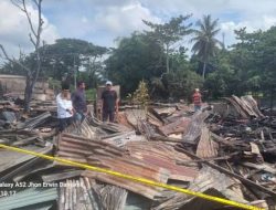 Kebakaran Di Tanjungbalai Hanguskan Sepuluh Rumah Warga