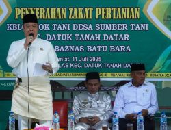 Kolaborasi yang baik Pemerintah Batu Bara dengan Masyarakat, kelompok Tani Desa Sumber Tani Salurkan Zakat
