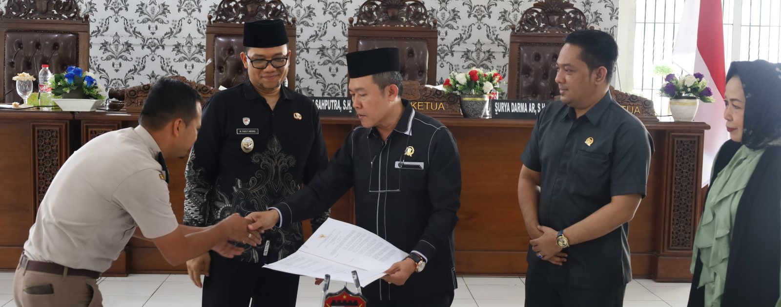 Wakil Wali Kota Tanjungbalai Hadiri Rapat Paripurna Agenda Persetujuan DPRD Terhadap Hibah Tanah Barang Milik Daerah Kepada Badan Karantina Indonesia