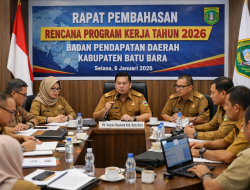 Mengawali Tahun, Bapenda Batu Bara Gelar Rapat Program Kerja 2026, Optimalkan Kinerja dan Pelayanan