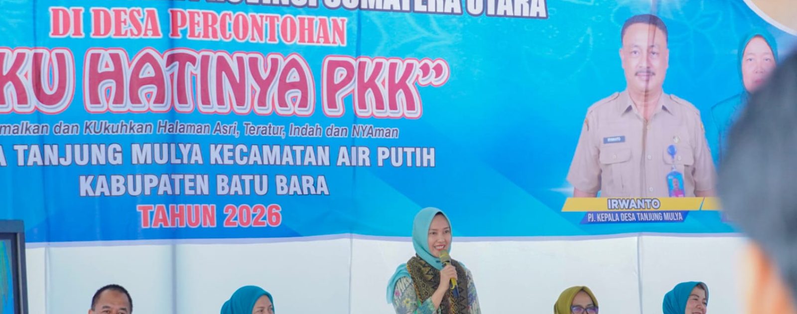Bupati Batu Bara Sambut Tim Monitoring TP PKK Sumut di Desa Percontohan Program Aku Hatinya PKK